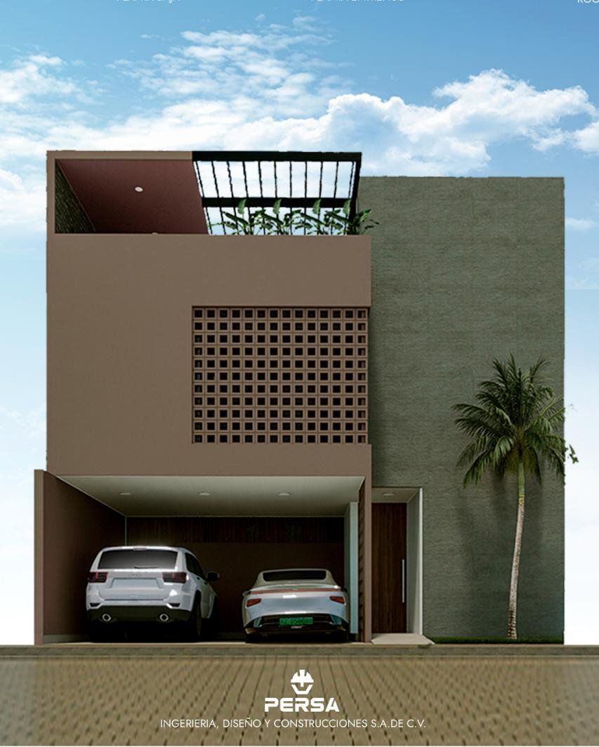 Fachada principal Casa Zambil, diseño PERSA
